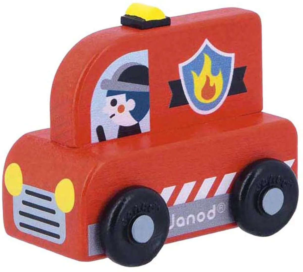 Janod Cross Roads Houten Brandweerwagen 11.5916