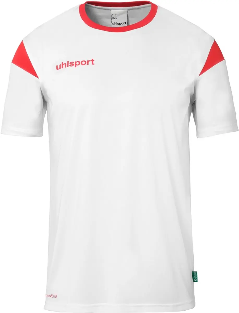 Uhlsport Squad 27 Shirt Kinderen - Wit/Rood 140