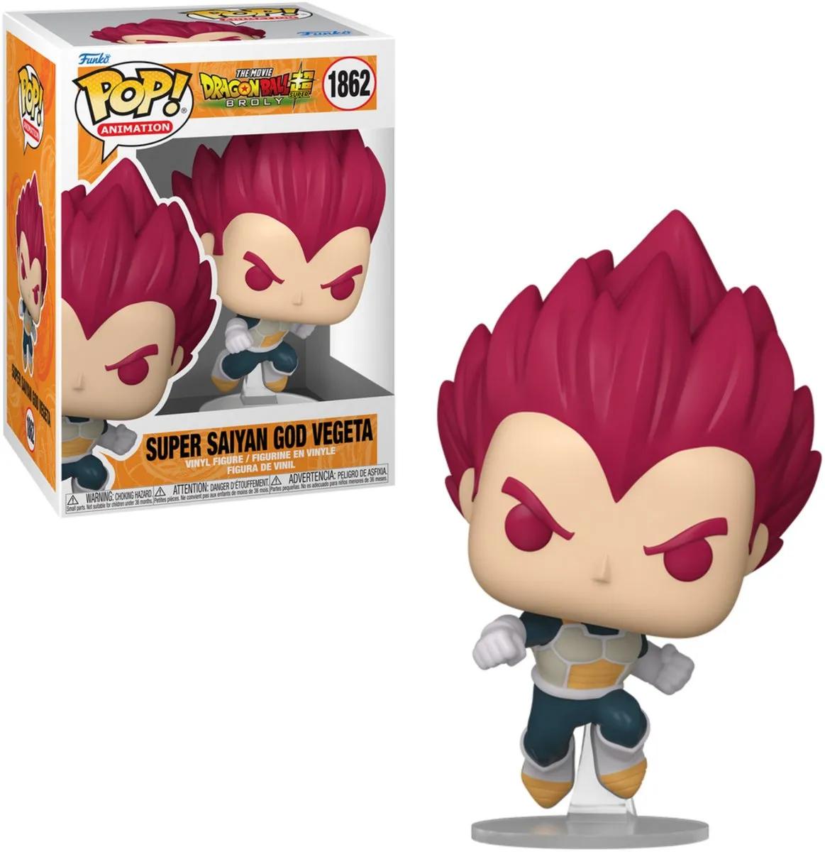 Funko Pop Dragon Ball Super Broly SSG Vegeta #1862 - 9,5 cm