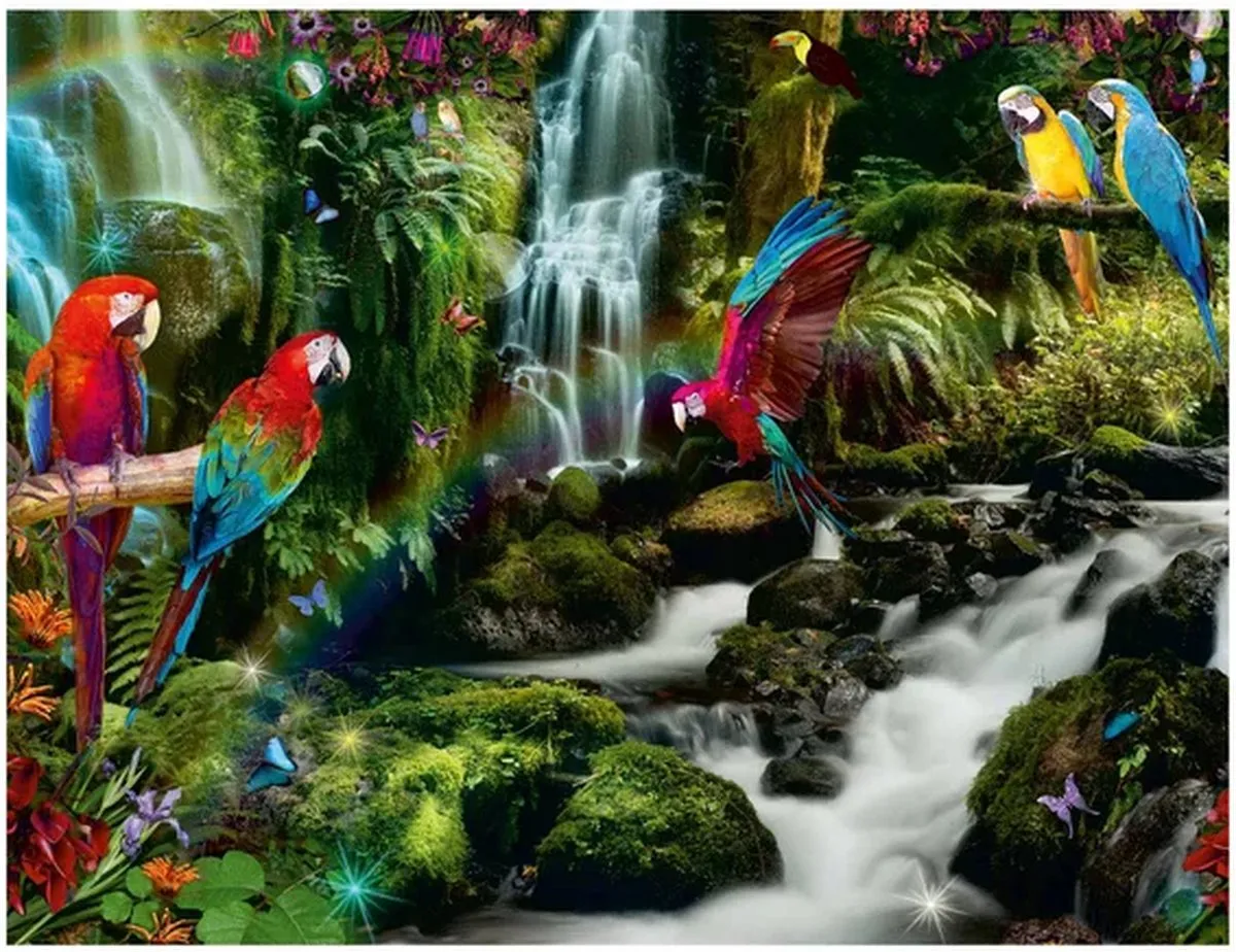 Ravensburger Bonte Papegaaien Jungle Legpuzzel 2000 Stuks - Multicolor
