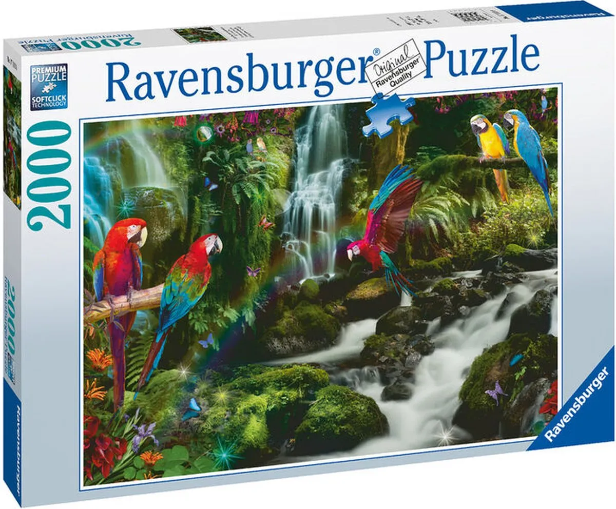 Ravensburger Bonte Papegaaien Jungle Legpuzzel 2000 Stuks - Multicolor