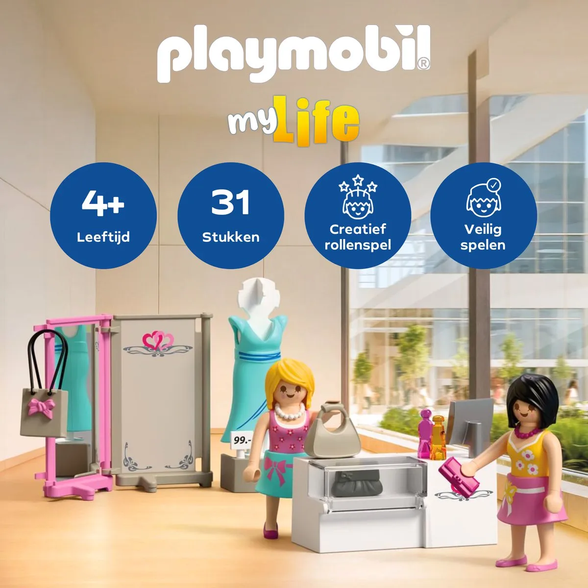 Playmobil MyLife Fashion Boutique 72081 - 2 Figuren - Meerkleurig