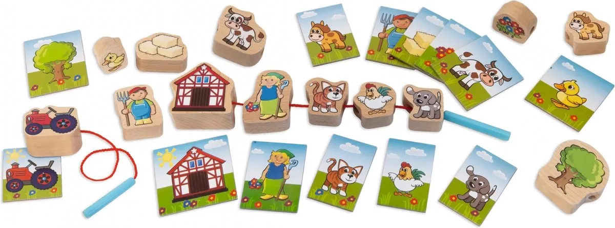 Janod Houten Rijgspel 13-delig