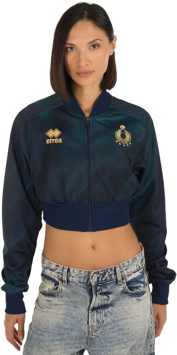 Errea Nation Italia Volley Crop Sweatshirt Ad Jas