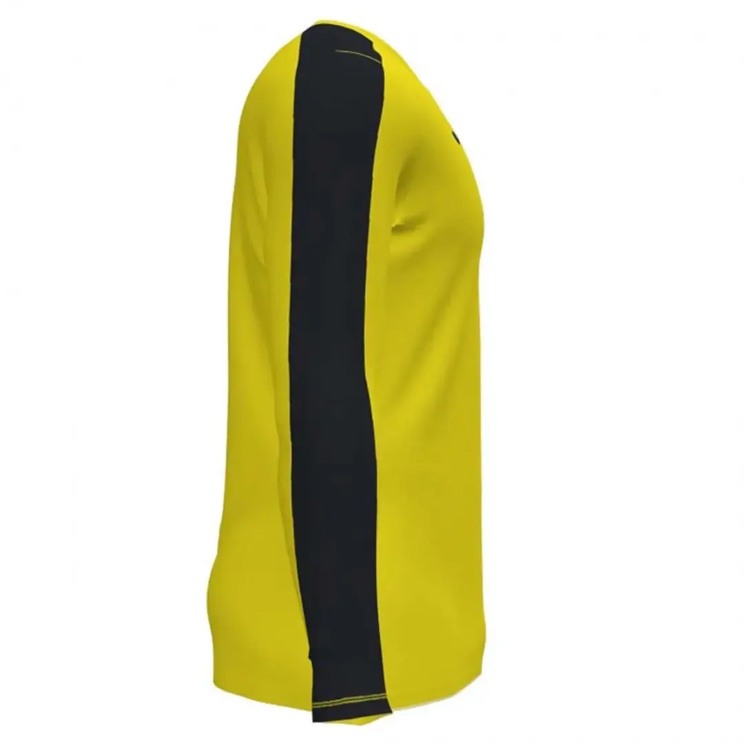 Joma Academy III Voetbalshirt Lange Mouw Kinderen 134 - Geel/Zwart