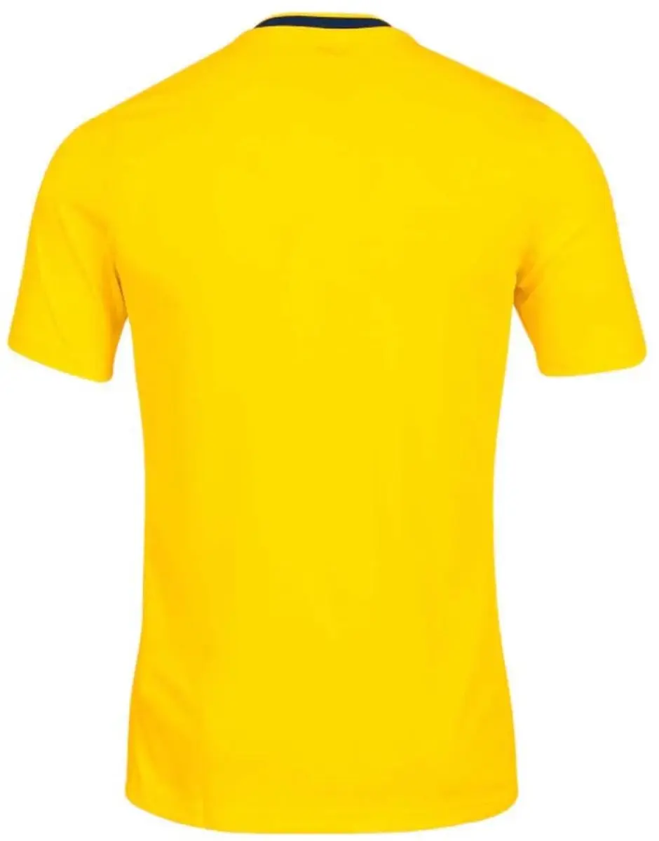 Joma Europa V T-shirt - Geel/Navy - 12-14 jaar - afbeelding 2 van 2