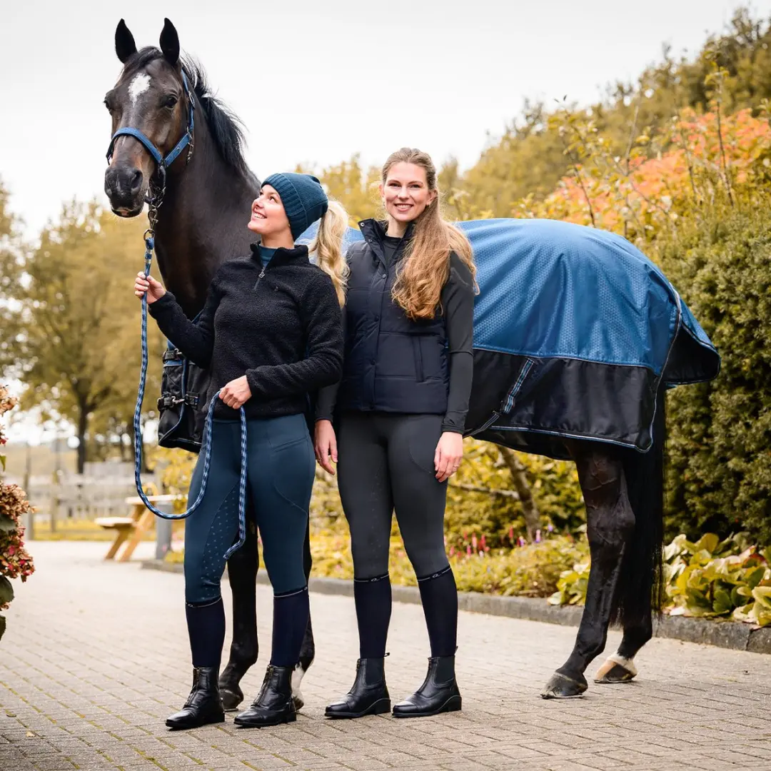 QHP Trui met halve rits Teddy - 32 - Zwart - afbeelding 6 van 6