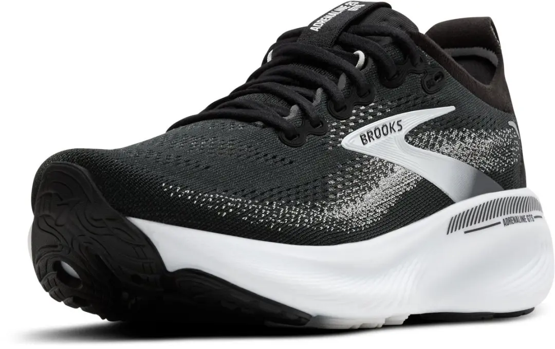 Brooks Adrenaline GTS 25 Dames Hardloopschoenen - 36.5 - Zwart/Grijs/Wit