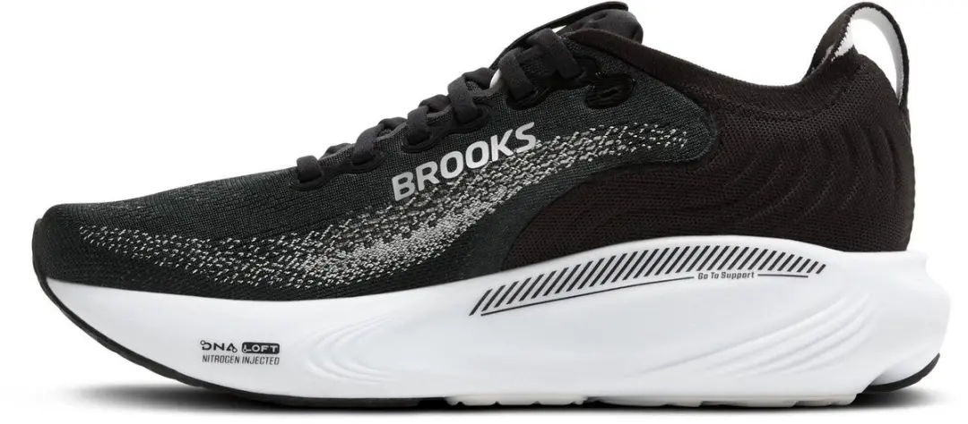 Brooks Adrenaline GTS 25 Dames Hardloopschoenen - 36.5 - Zwart/Grijs/Wit
