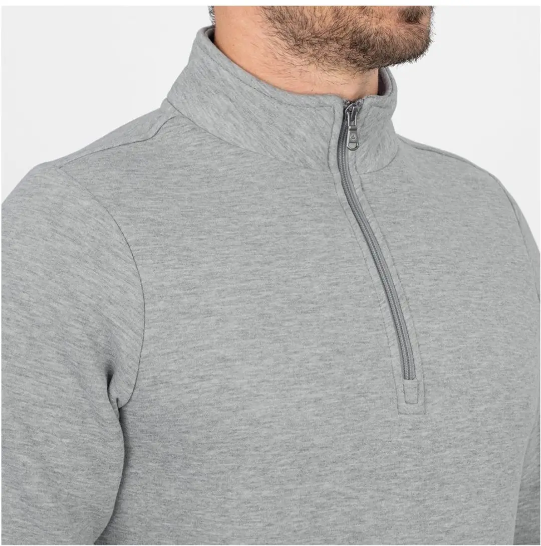 JAKO Organic Ziptop Heren XL - Lichtgrijs - afbeelding 3 van 3
