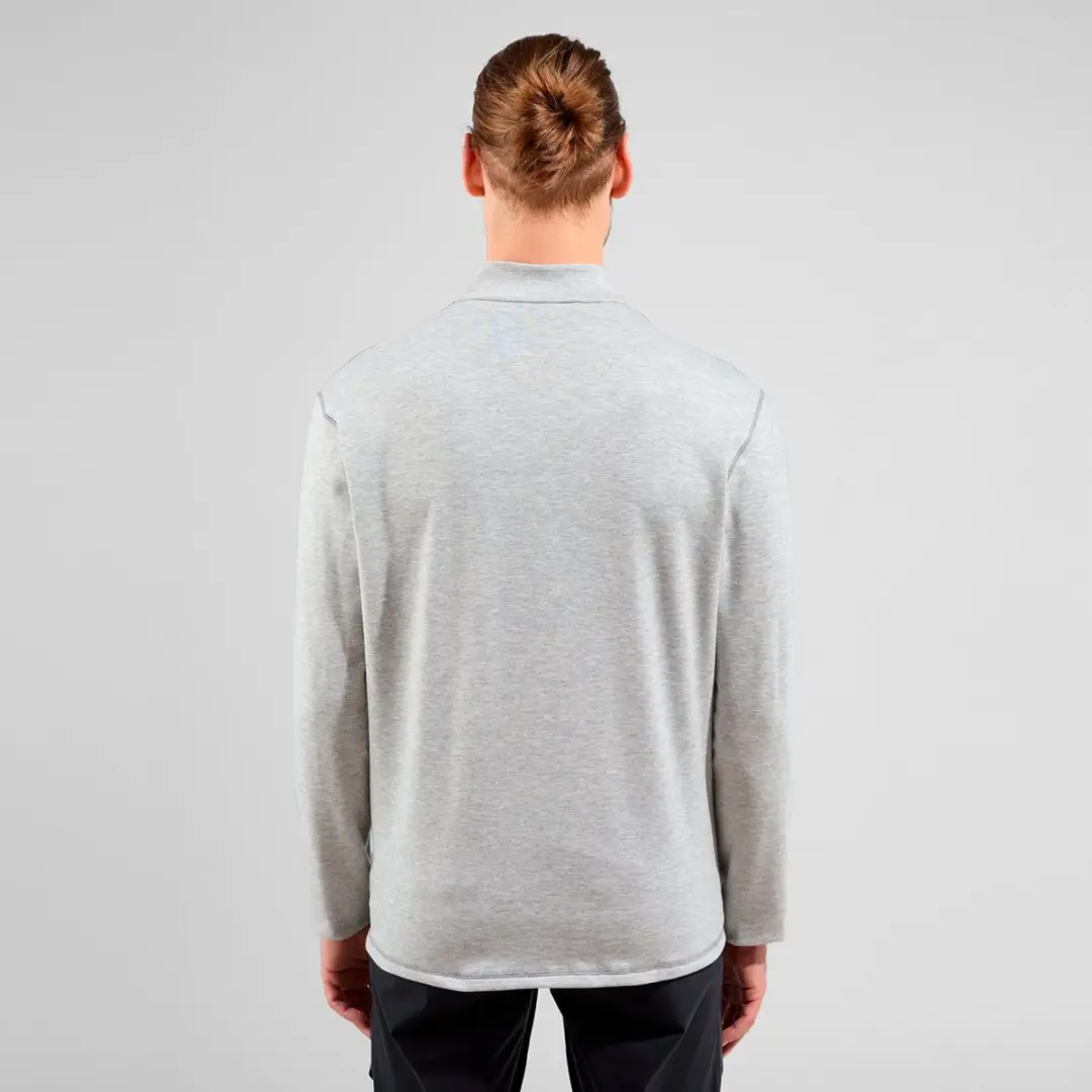 ODLO Berra 542492 Midlayer 1/2 Zip - L - Grey Melange - afbeelding 4 van 6
