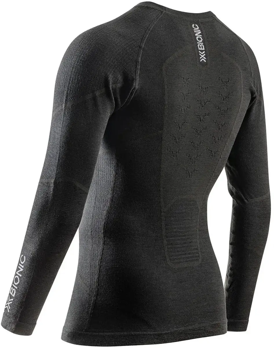 X-Bionic Symbio Merino Lange Mouwen Basislaag - S - Zwart