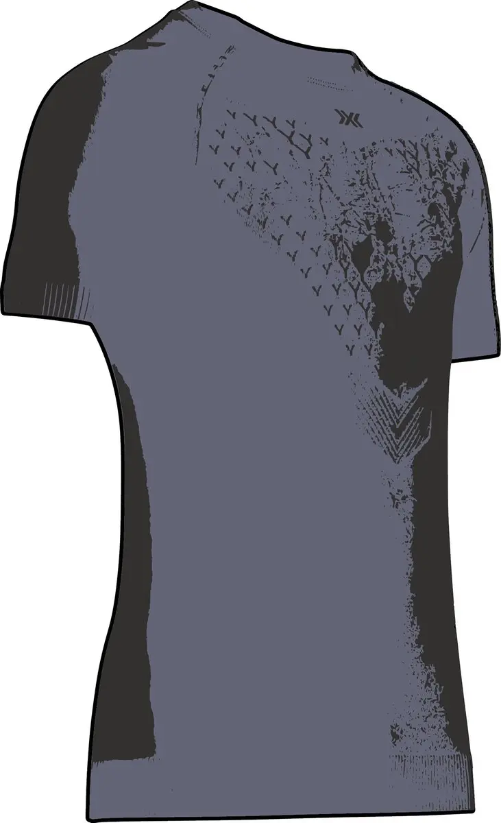 X-Bionic Twyce Run Shirt Korte Mouwen Heren Slate Blue/X Black