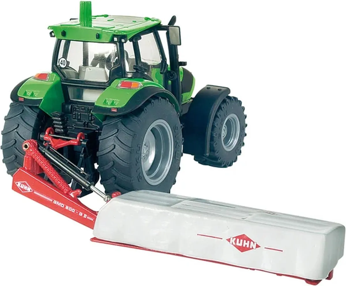 SIKU 2456 Kuhn Achtermaaier 1:32 Metaal/Kunststof - Rood/Wit