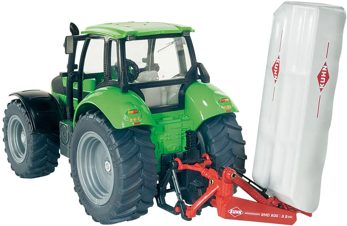 SIKU 2456 Kuhn Achtermaaier 1:32 Metaal/Kunststof - Rood/Wit