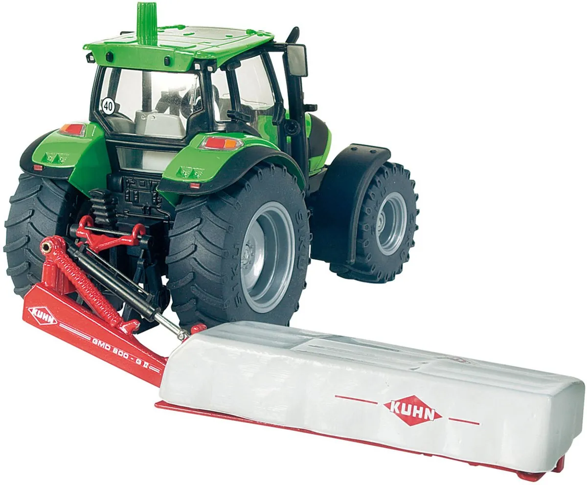 SIKU 2456 Kuhn Achtermaaier 1:32 Metaal/Kunststof - Rood/Wit