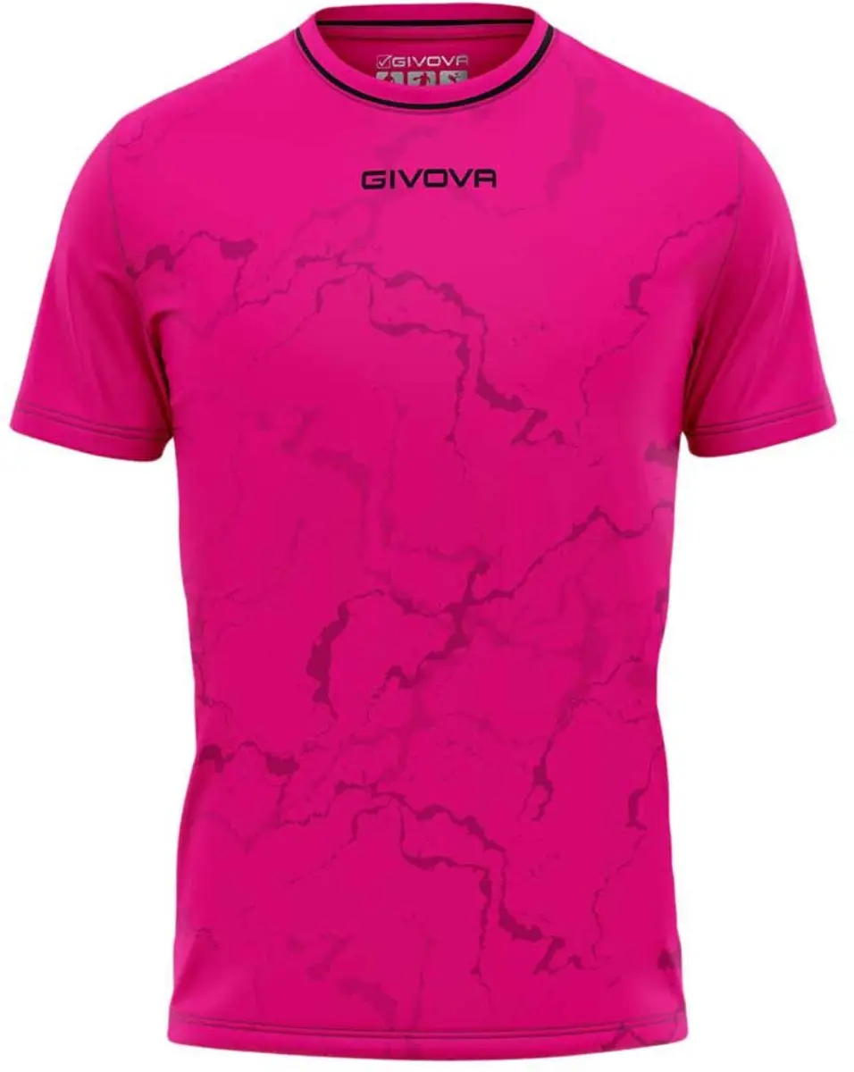 Sportshirt Givova Grafite Fuchsia-zwart Roze