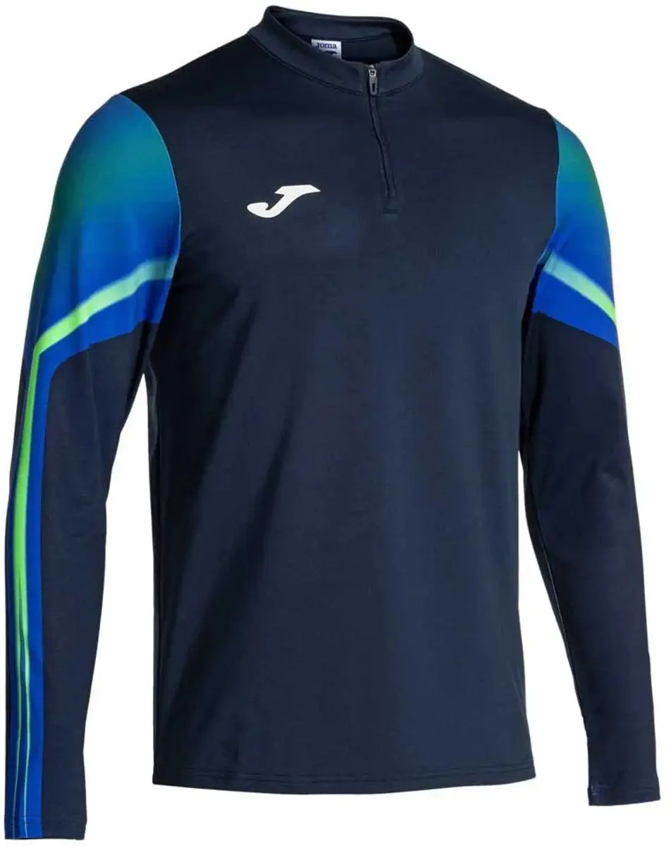 Joma Elite Xi Sweatshirt 11-12 Years - Navy/Fluor Green - afbeelding 6 van 6