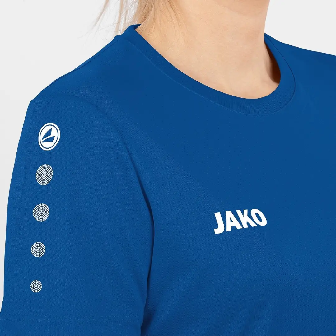 JAKO Team Shirt Dames XS - Blauw/Wit