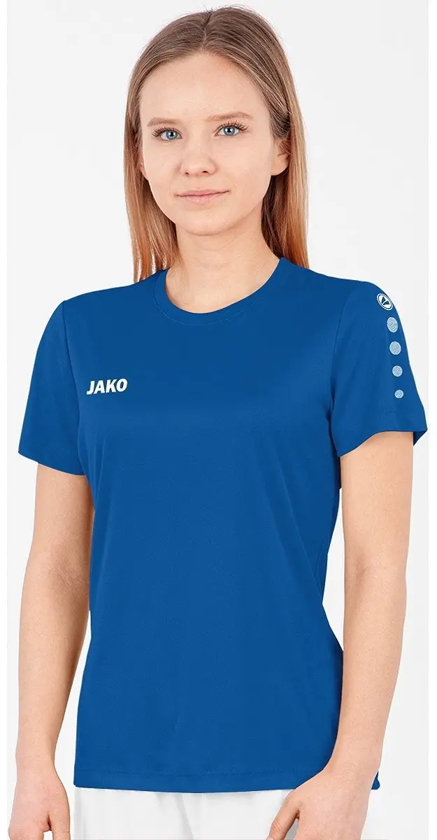 JAKO Team Shirt Dames XS - Blauw/Wit