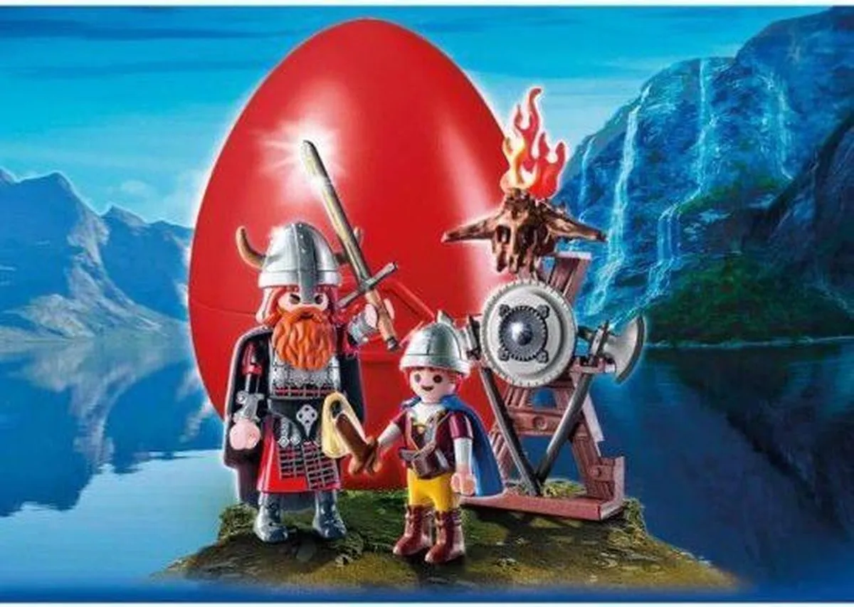 Playmobil Easter Eggs Viking 9209 - Rood - afbeelding 6 van 6