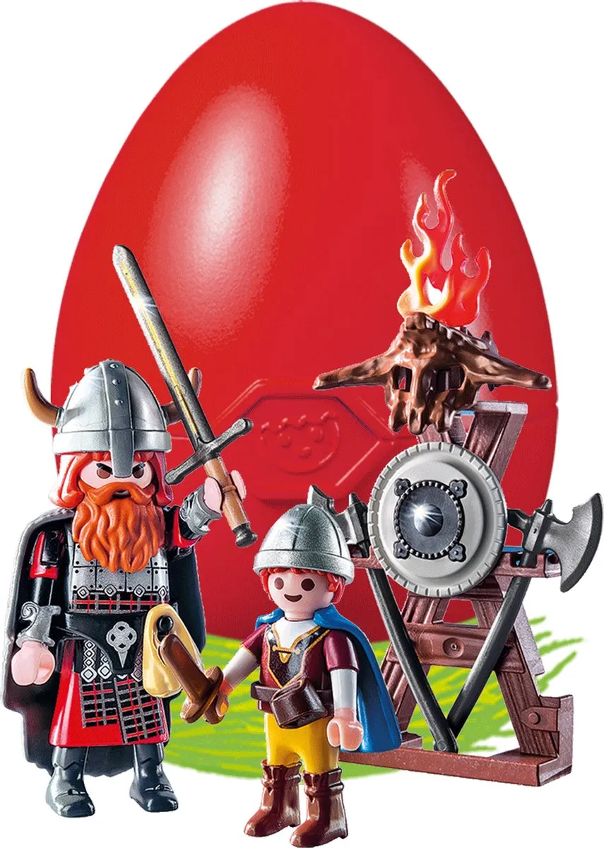 Playmobil Easter Eggs Viking 9209 - Rood