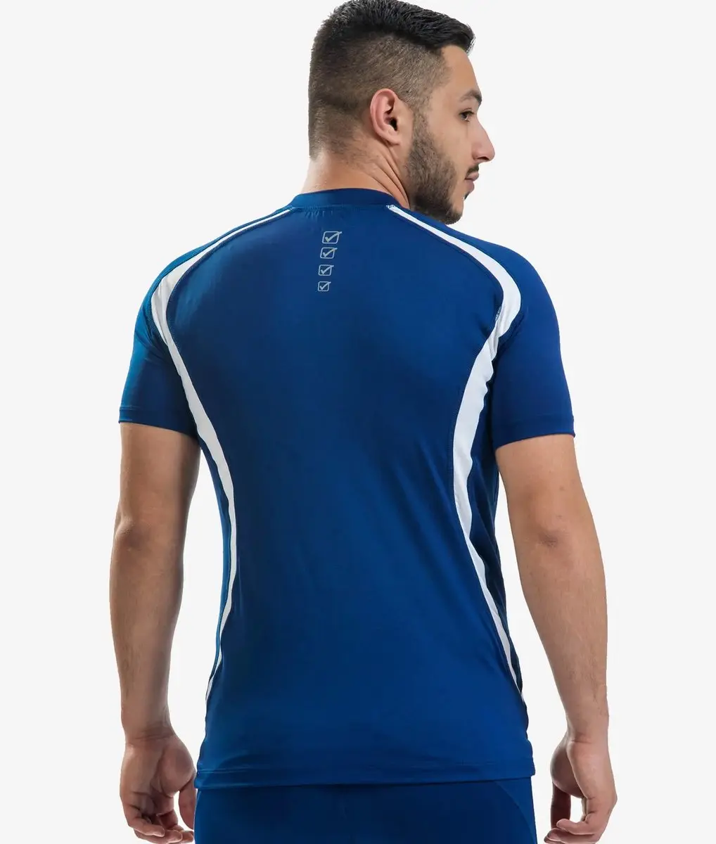 Givova Running Hardloop T-shirt Unisex - Blauw-wit - afbeelding 2 van 5