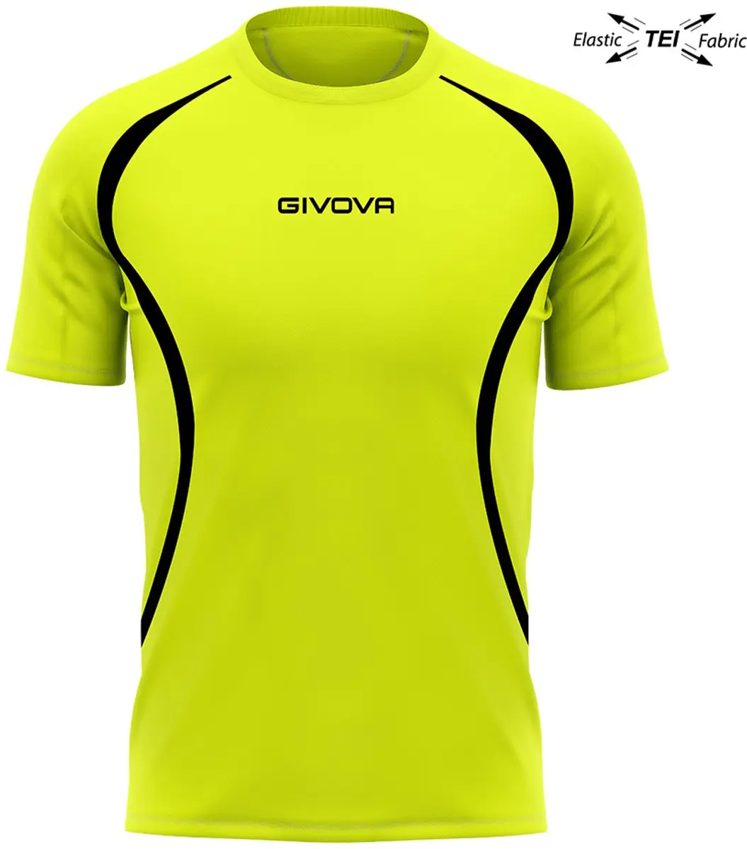 Hardloop T-shirt Unisex Givova Running Blauw-wit Blauw