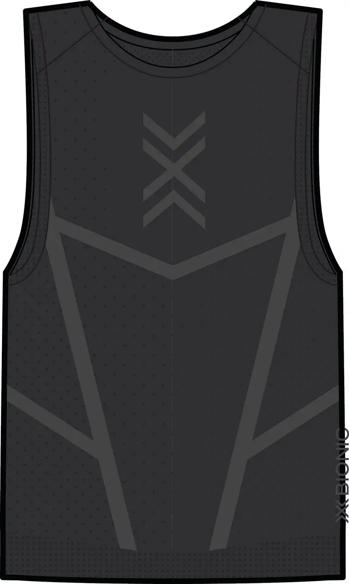 X-Bionic Xceed Run Tanktop Heren X Black/Rhino Grey XXL