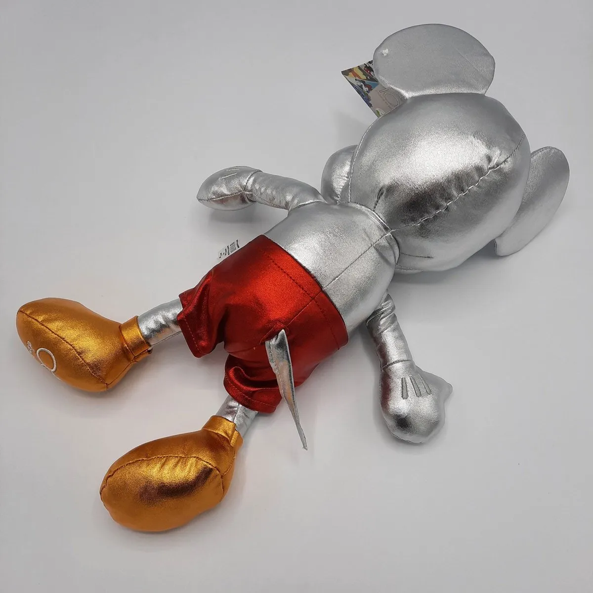 Disney Mickey Mouse Knuffel 100 Jaar Platinum Silver Mix 40cm