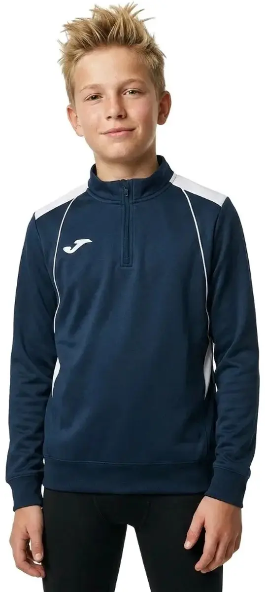 Joma Championship VII Half-Zip Sweatshirt - Royal/Yellow 116 - afbeelding 3 van 4