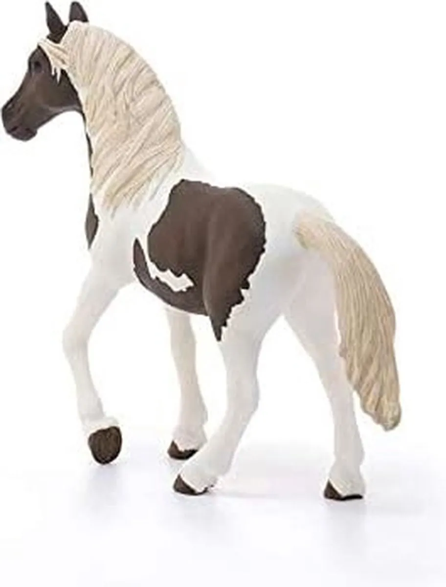 Schleich FARM WORLD Pinto Merrie Speelfiguur 13830 - Wit/Bruin