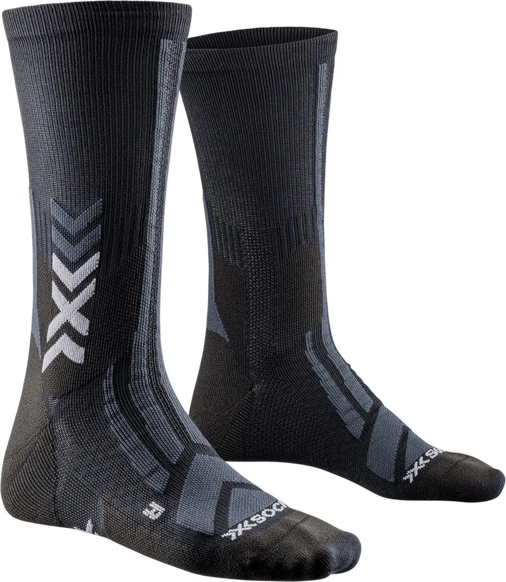 X-Bionic Hike Discover Crew Sokken - Maat 45-47 Zwart/Grijs - afbeelding 4 van 6