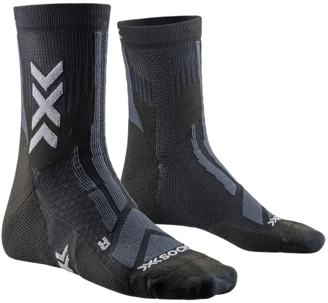 X-Bionic Hike Discover Crew Sokken - Maat 45-47 Zwart/Grijs - afbeelding 3 van 6