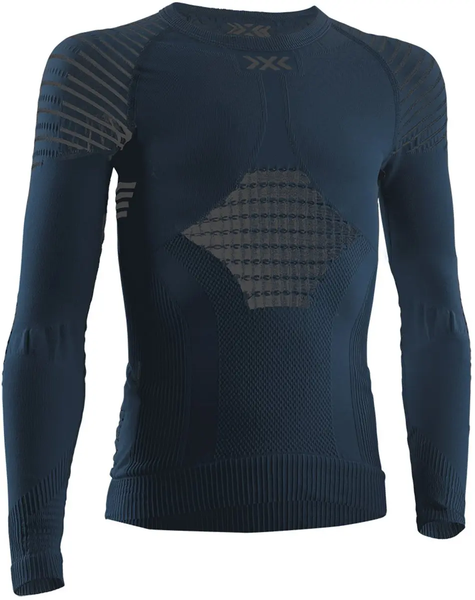 X-bionic Invent 4.0 Lange Mouwen Basislaag Blauw 8-9 Years Kinderen