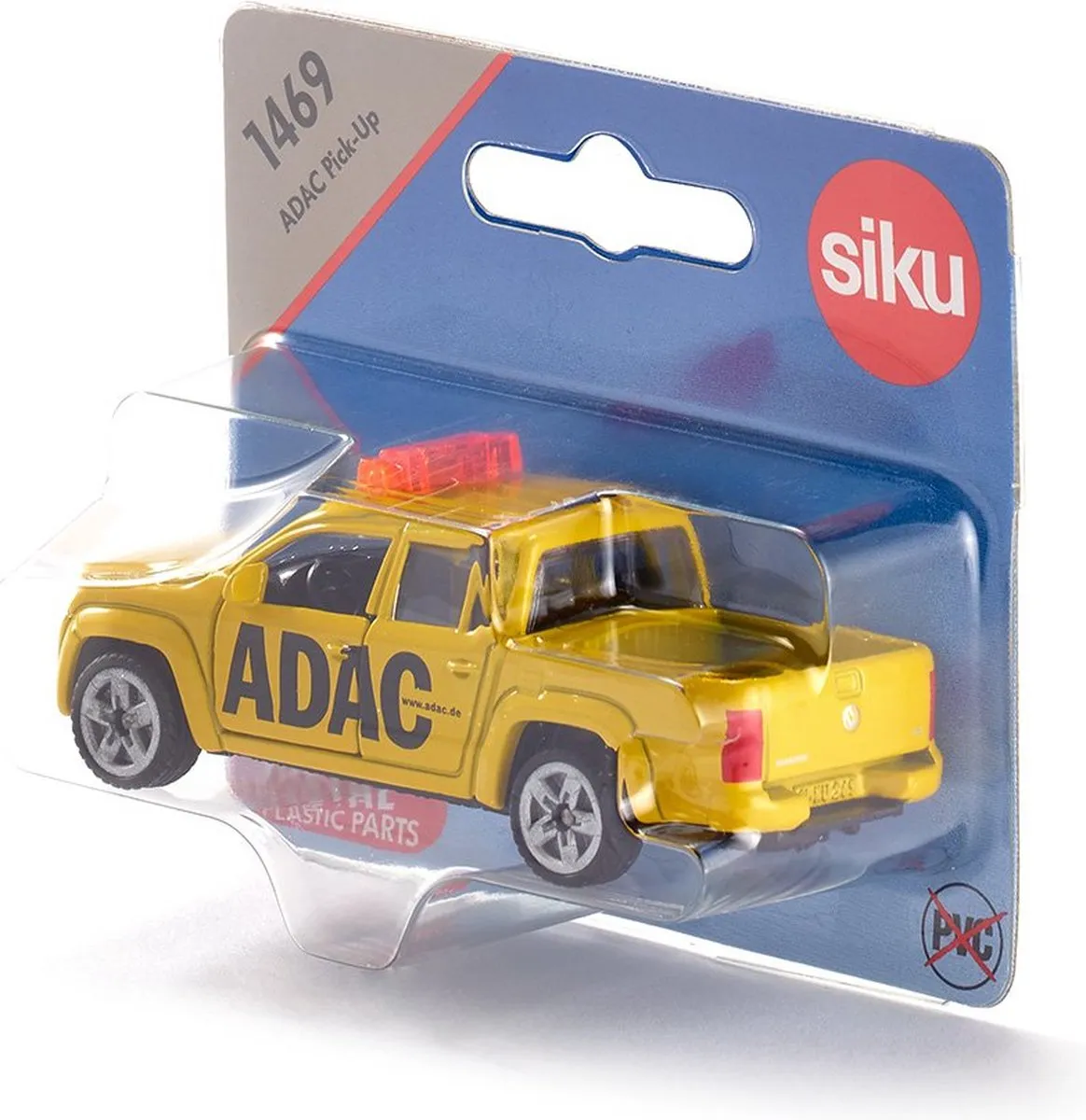 SIKU 1469 Duitse Wegenwacht Pick-up Volkswagen Amarok - Geel