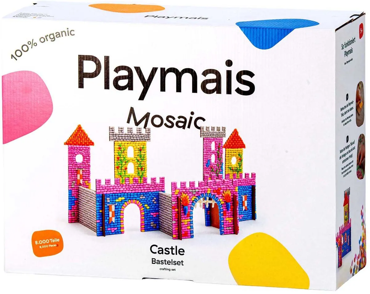 PlayMais Mosaic Kasteelset - 8000 Stukjes Multi