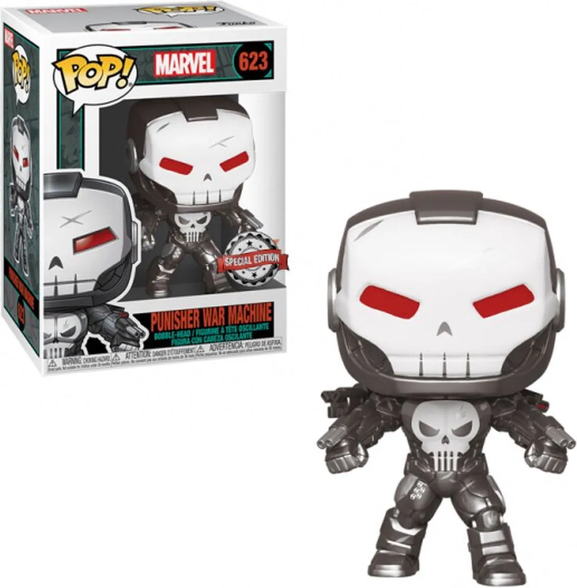 Funko Marvel POP! 47374 Punisher War Machine Exclusive - afbeelding 3 van 3