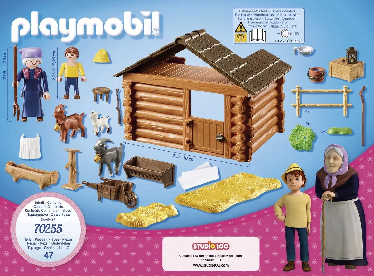 Playmobil Heidi Peter Geitenstal - 70255 - afbeelding 4 van 6