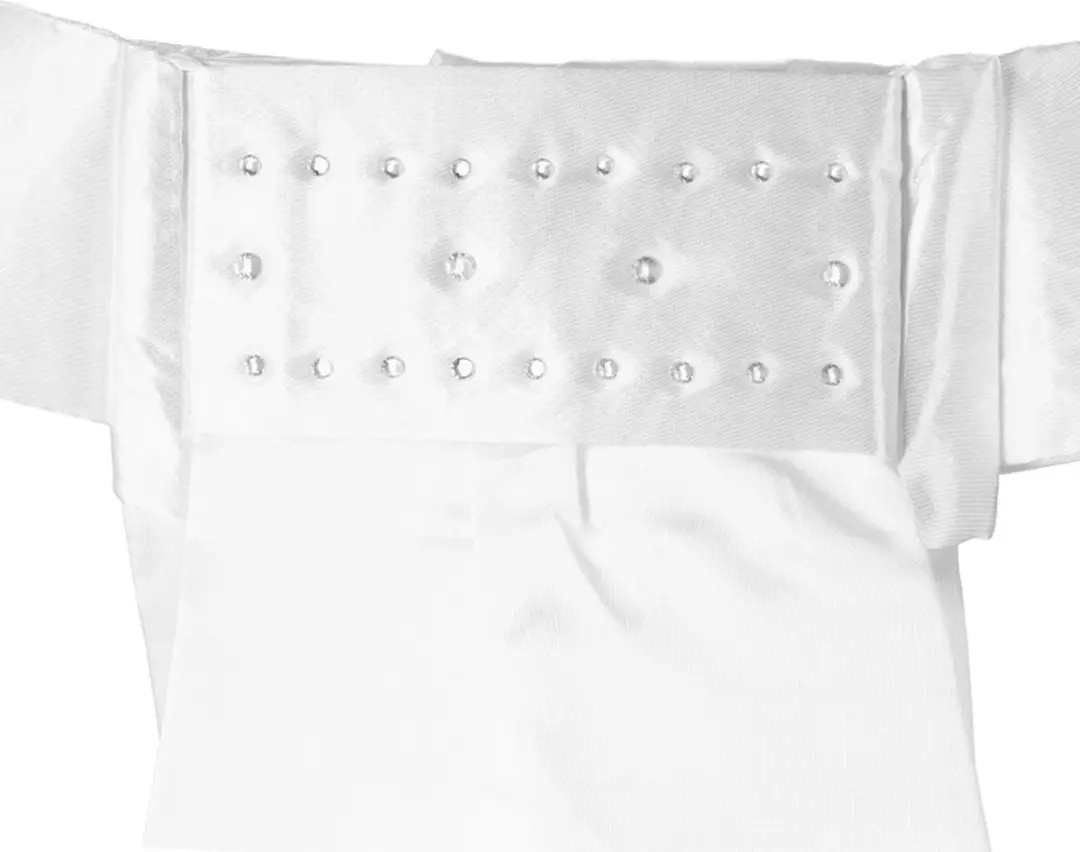 QUUR Qelegance Plastron - One Size - Wit-zilver