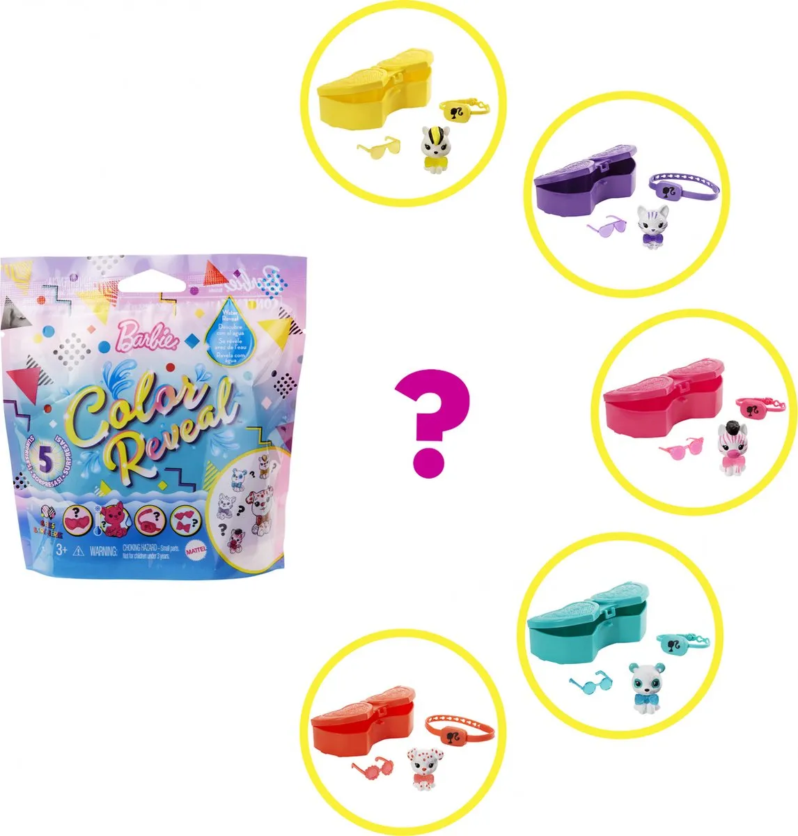 Barbie Color Reveal Pets Wave 2 GTT11