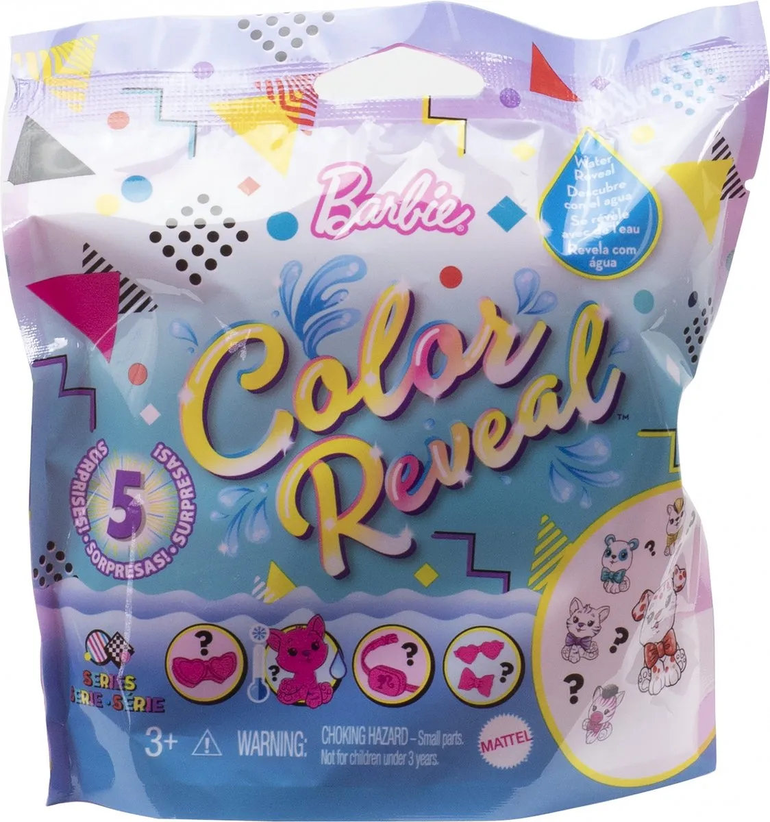 Barbie Color Reveal Pets Wave 2 GTT11 - Multicolor