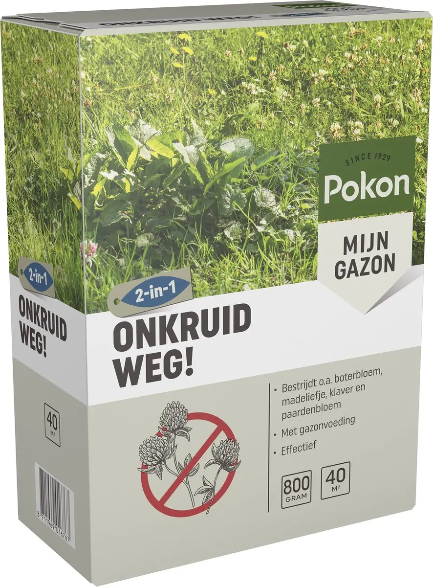 Pokon Onkruid Weg! 800g Onkruidverdelger - 40m² - afbeelding 2 van 6