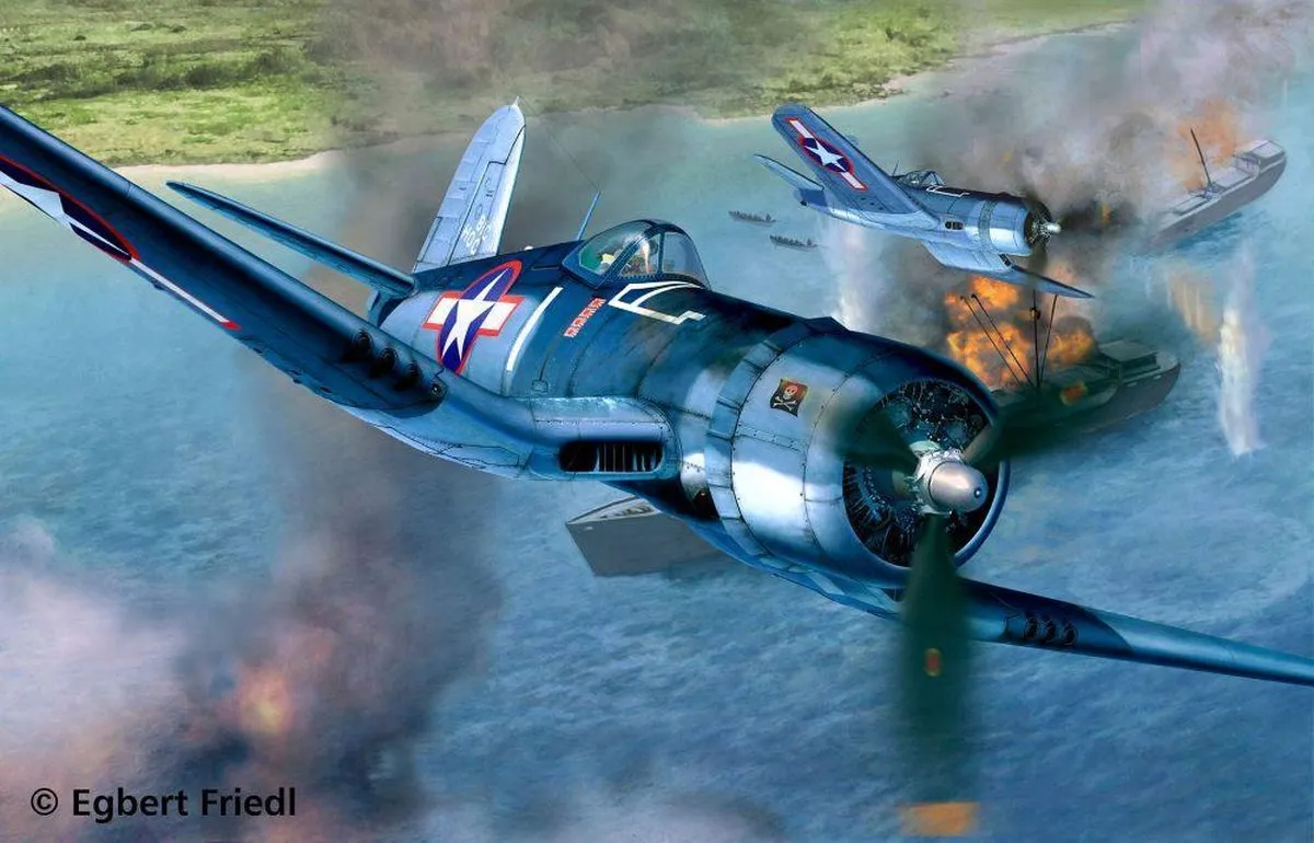 Revell Vought F4U-1A Corsair Modelbouwpakket 1:32 - 68 Onderdelen - Multi