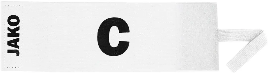 JAKO Classico Aanvoerdersband Senior 35x9cm - Wit