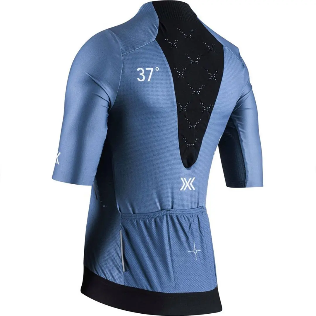 X-Bionic Corefusion Aero Korte Mouw Wielertrui M - Mineral Blue