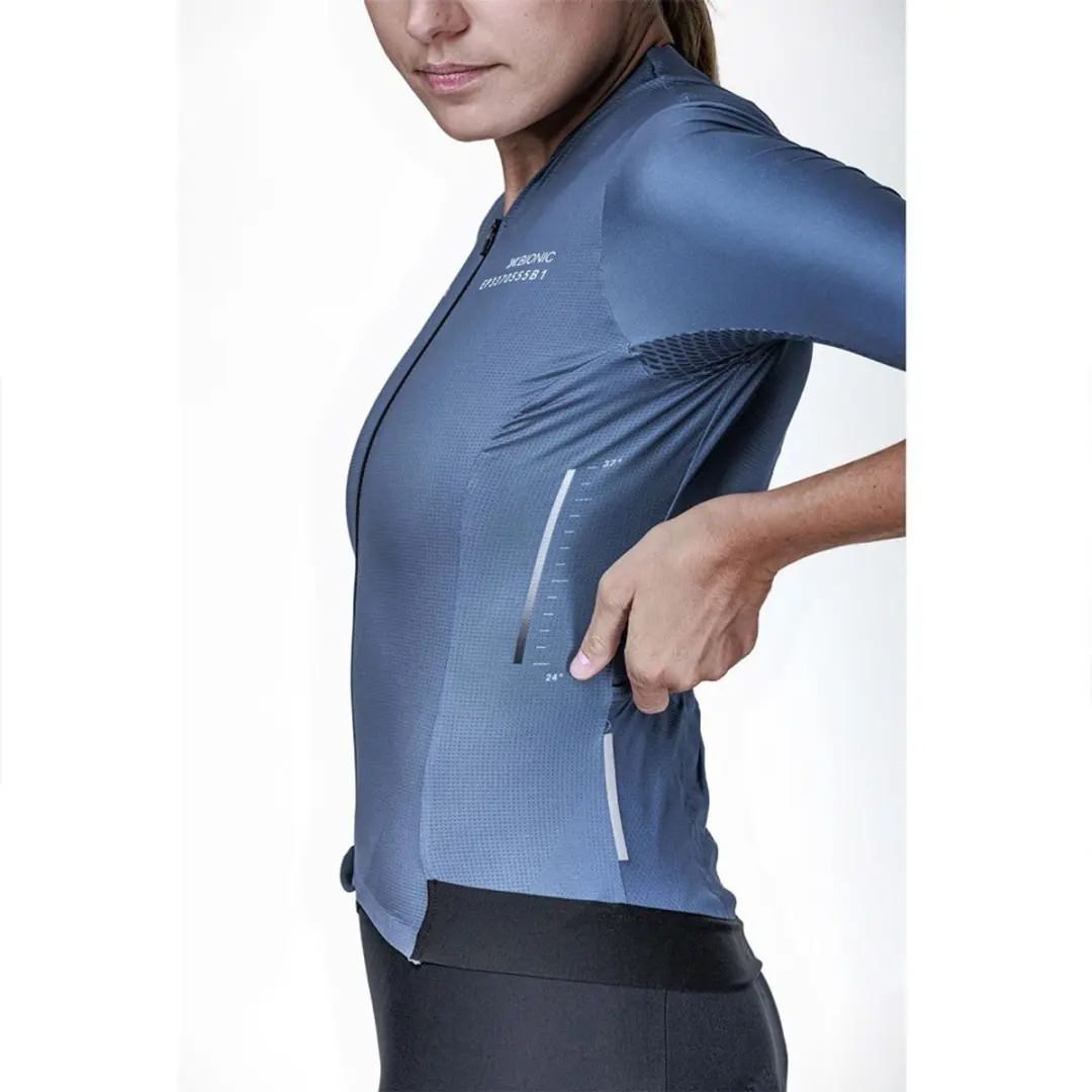 X-Bionic Corefusion Aero Korte Mouw Wielertrui M - Mineral Blue