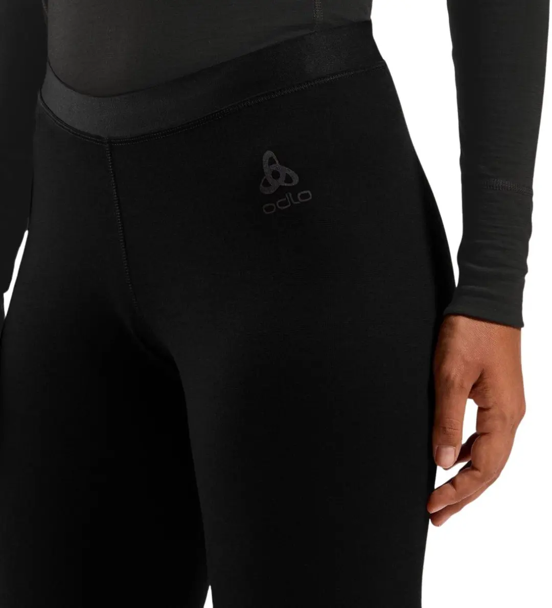 ODLO Natural Merino 160 Lange Broek Dames - S - Zwart - afbeelding 6 van 6