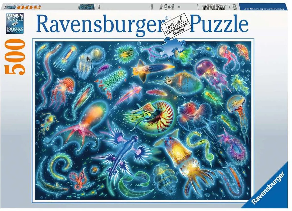 Ravensburger Kleurrijke Kwallen Legpuzzel 500 Stuks