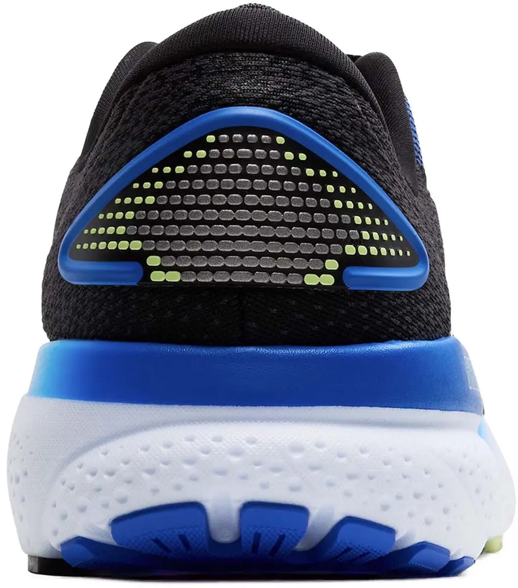 Brooks Ghost 16 Heren Hardloopschoenen - 43 - Zwart/Blauw/Lichtgroen - afbeelding 3 van 6